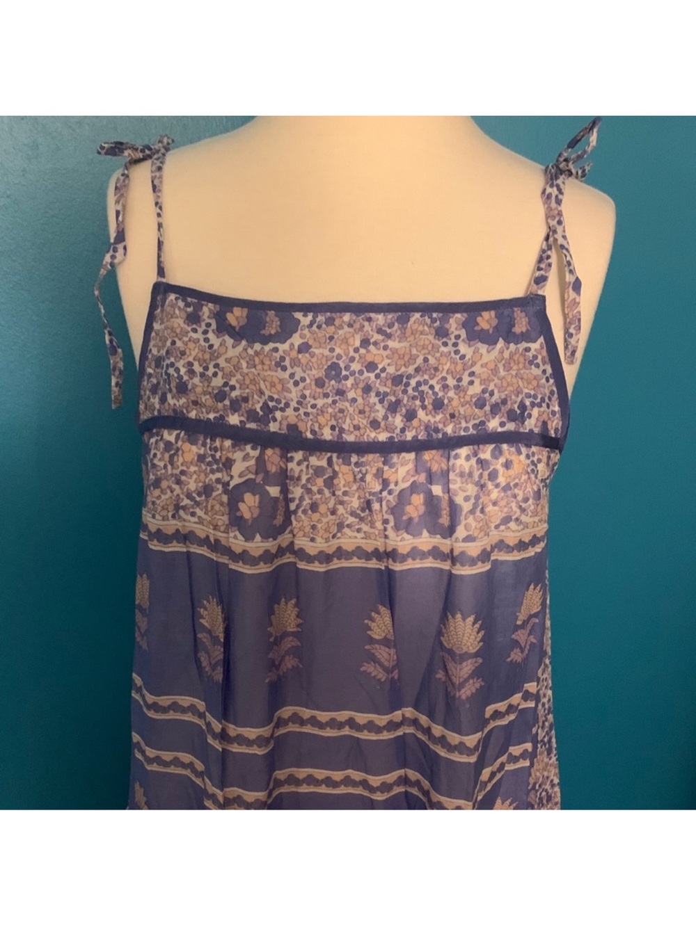 Boho Maxi Dress in Light Blue - Picture 3 of 5